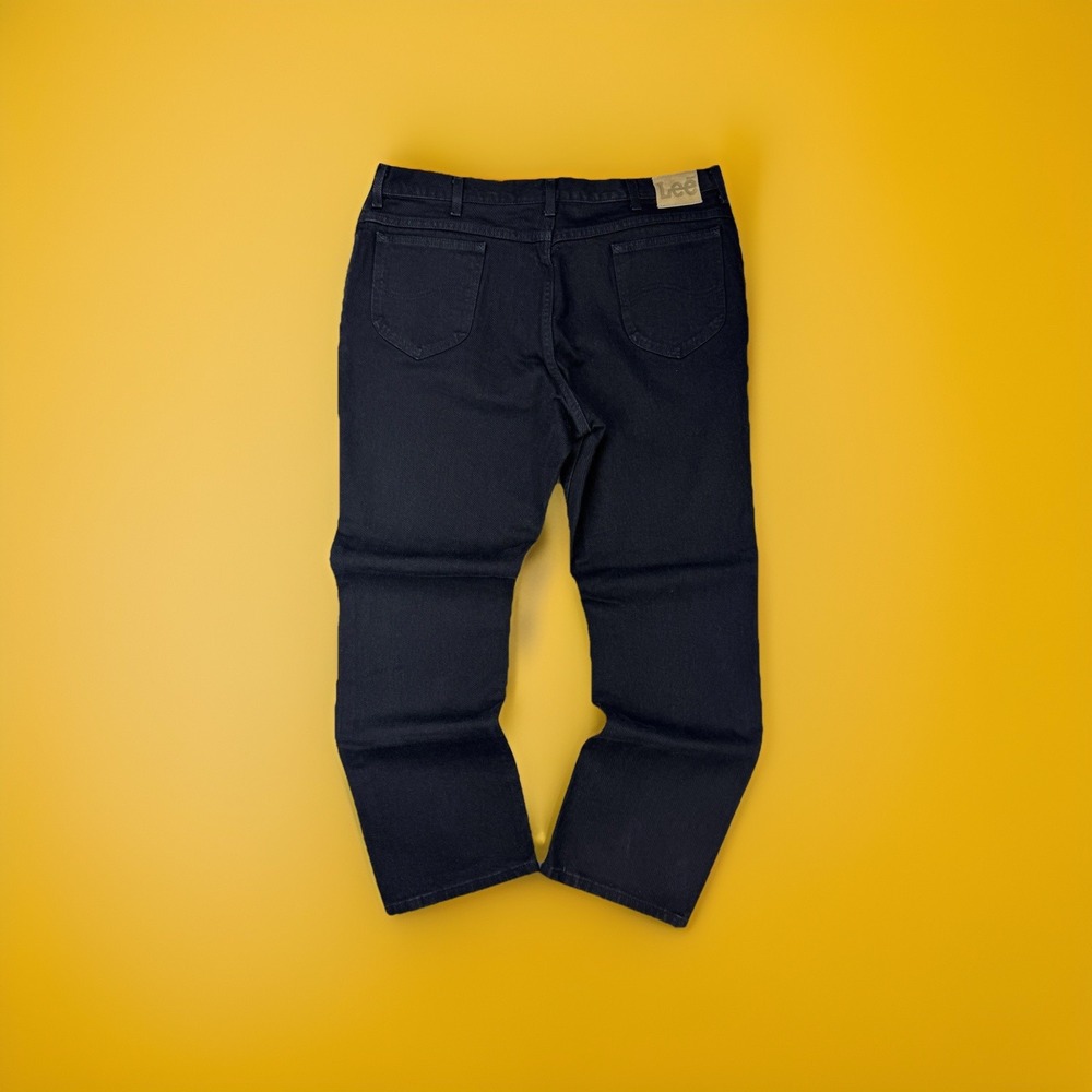 Lee Vintage Union Made Black Straight Relaxed Fit Jeans Mens (Actual 38x32) USA